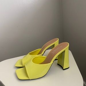 Yellow heels